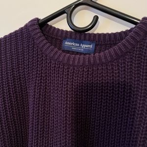 American Apparel unisex fisherman knit sweater